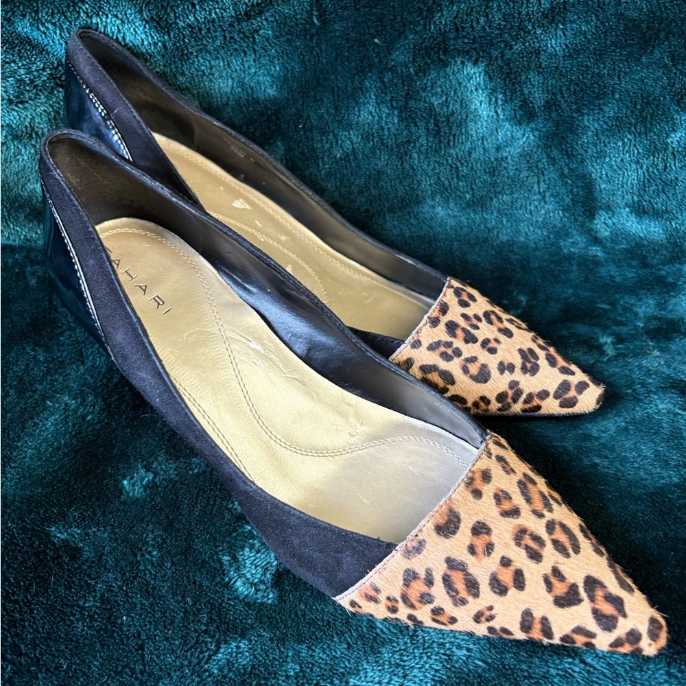 TAHARI - Leopard Print and Black Women's Shoes